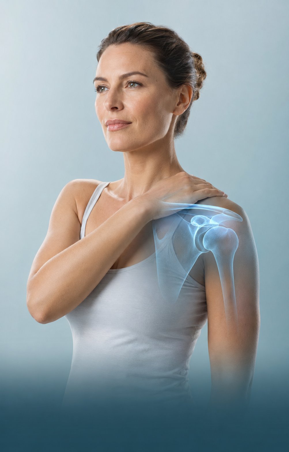 Representación médica de la articulación del hombro